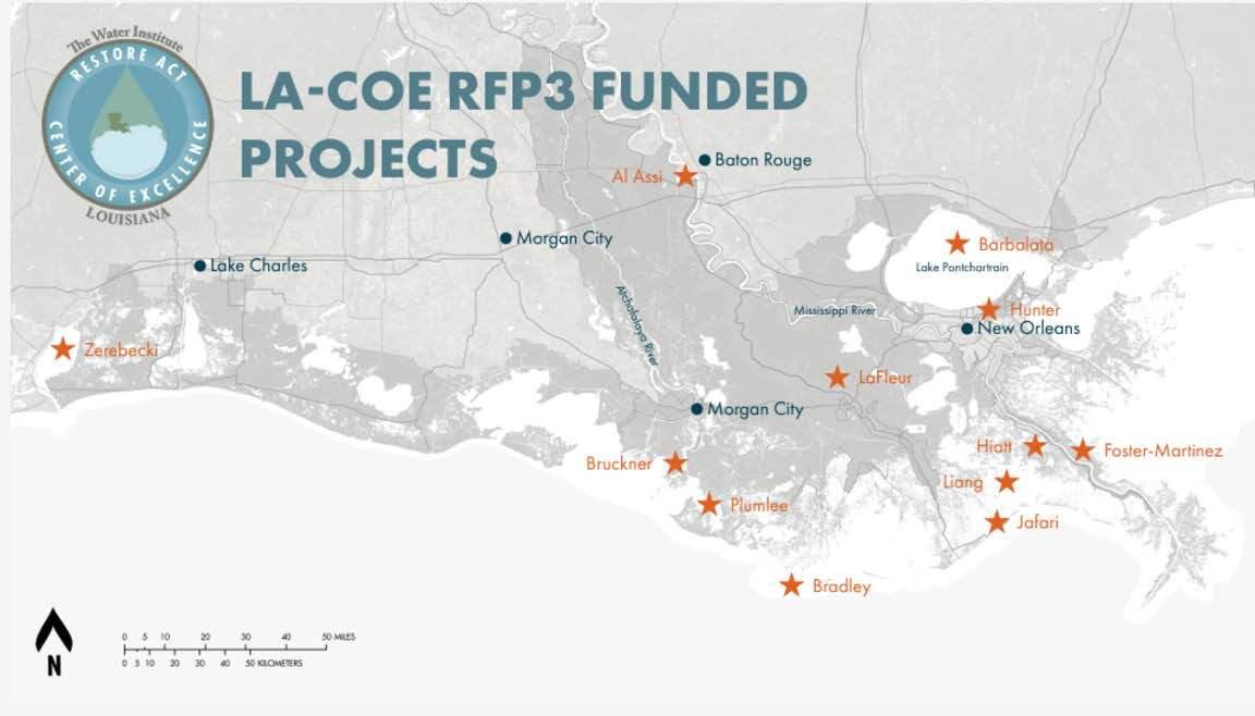 RFP3 funded project map